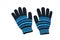 Multipurpose black and blue gloves