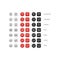 Multipurpose business card icon set of web icons for business, finance and communication