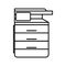 Multipurpose device, fax, copier and scanner icon