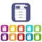 Multipurpose device, fax, copier and scanner icons