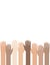 Multiracial Colorful Peoples` Hands Raised. illustration of Human Rights Day background.