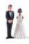 Multiracial wedding dolls