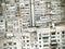 Multistory residential buildings background. Soviet architecture.