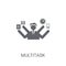 Multitask icon. Trendy Multitask logo concept on white backgroun