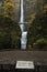 Multnomah Falls with Stone Marker