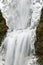 Multnomah Waterfalls frozen in winter