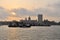 Mumbai harbor with Gate of India, India