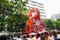 MUMBAI, INDIA - SEPTEMBER 22,2010 : Devotees bids adieu to Lord Ganesha as the ten-day-long Hindu festival ends in Mumbai.