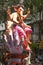 MUMBAI, INDIA - SEPTEMBER 22,2010 : Devotees bids adieu to Lord Ganesha as the ten-day-long Hindu festival ends in Mumbai.
