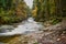 Mumlava river and waterfalls