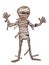 Mummy halloween characters illustration drawing