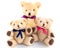 Mummy teddy bear with twins