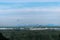 Munich airport landscape in bavaria with mountains