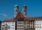 Munich, Bavaria - Germany - Facades and historical twin towers in old town