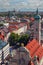Munich city center and old town skyline view, roofs and spires