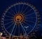 Munich, Germany - 2019, September 24: biggest ferris wheel at the Oktoberfest in Munich at night