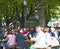 Munich, Germany - beer garden at Viktualien markt