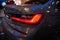 Munich, Germany - December 16, 2018: Exhibition of new models of cars at BMW Welt. BMW 3 series rear light.
