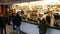 Munich, Germany - December 2, 2018: The queue of people who stay before the counter and want to buy food at the famous