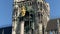 Munich, Germany. Famous Marian Column in front of New City Hall Neues Rathaus at Marienplatz Mary`s public square. Carillon