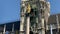 Munich, Germany. Famous Marian Column in front of New City Hall Neues Rathaus at Marienplatz Mary`s public square. Carillon