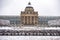 Munich , Germany - February 17 2018 : The Bavarian State CHancellery covered under the snow