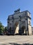 Munich, Germany - July 1, 2018: The historical triumphal arch Siegestor in Munich