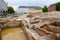 Munich, Germany - July 4, 2011 : Excavation works on Weinstrasse street.