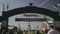 Munich. Germany. The main entrance to the Oktoberfest beer festival on a sunny day. Welcome Sign Willkommen zum