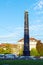 Munich, Germany - October 20, 2017: Black obelisk on the karoli