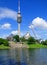 Munich, Germany. The Olympiaturm has an overall height of 291 m