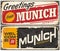 Munich Germany travel souvenir sign