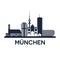 Munich Skyline Emblem