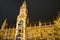 Munich town hall at night