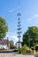 Municipal Germering, District FÃ¼rstenfeldbruck, Upper Bavaria, Germany: Maypole, Maibaum in Unterpfaffenhofen