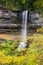 Munising Falls and Autumn Leaves