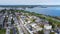 Munjoy Hill aerial view, Portland, ME, USA