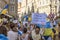 MUNSTER, GERMANY - August 24th, 2002: Ukrainians celebrate the Day of Independence in the streets and squares of many European