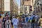 MUNSTER, GERMANY - August 24th, 2002: Ukrainians celebrate the Day of Independence in the streets and squares of many European