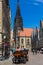 Munster, Germany North Rhine-Westphalia August 15, 2021 Historical center of city. St Lambert's Church is a Roman
