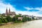 Munster and Rhine river in Basel