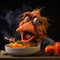 Muppet metaphorical chicken, Eating hot chili,