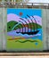 Mural Of A Boat Sailing The Ocean On A Bridge Underpass On James Rd in Memphis, Tn