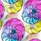 Mural colored umbrellas seamless pattern