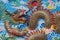 Mural painting Dragon art wall and wallpaper background