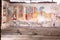 Murals in the ancient Roman Pompeii, Italy
