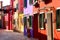 Murano, burano , venetian island in Italy- colored house