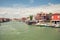 Murano Island, small village near the Venice / Panorama of the river canal and historical architecture