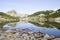 Muratov peak and its reflection in Banderishko Frog lake in the Pirin National Park, Bulgaria