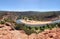 Murchison River Loop in Kalbarri National Park, Western Australia, natural bush landscape